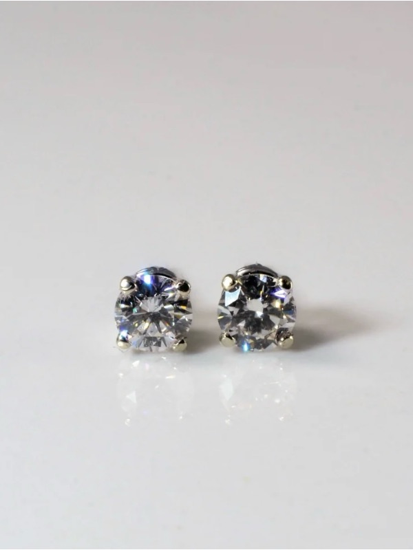 0.50 Carat Natural Diamond Studs